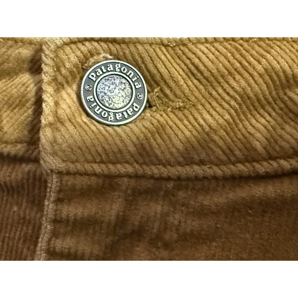 Patagonia Corduroy Pants Women 31 Brown Organic Cotton Slim‎ Straight Leg